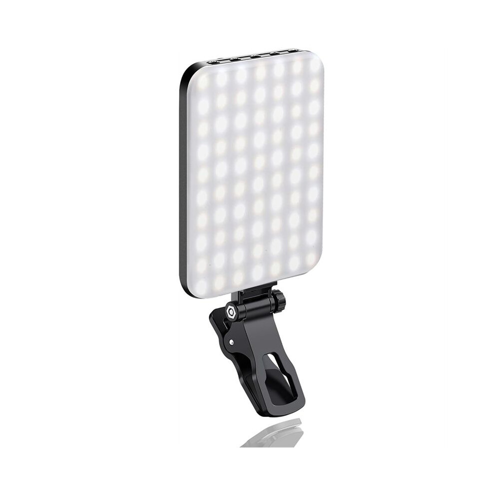 Selfie 60 Led 2200Mah Rechargeable Cell Phone Fill 7 Modes, Portable Clip For Phone/Tablet/Laptop Light Tauoh