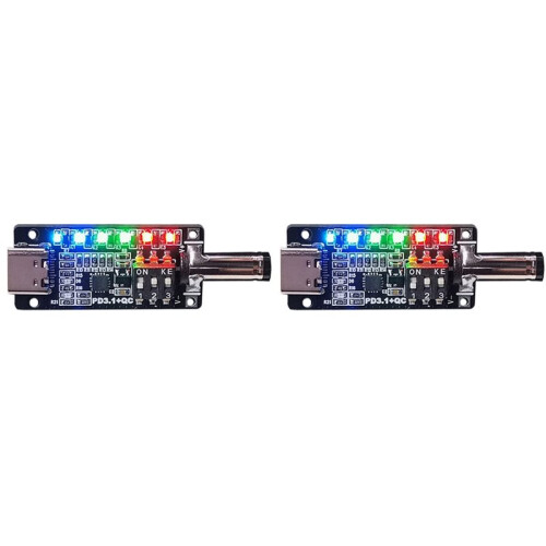 2X PD3.1 Fast Charging Protocol Trigger Type C Female Socket 20V28V5A Automatic Deception Power Aging Board