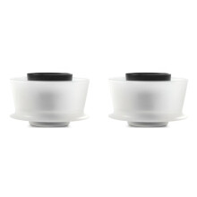 2X Coffee Brewer Cup Detachable Espresso Coffee Filter Cup with Filter Papers Compatible for Hoop Coffee Brewer
