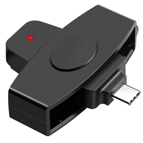 CAC Card Reader Type-C for Bank Tax Declaration Accessories SIM IC Chip Card Reade for Windows MacOS Secure Access