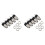 10PZ Connettore Jack da Pannello Stereo da 3,5 mm 1