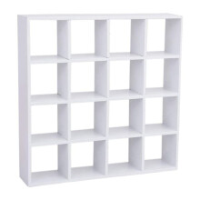 1: 12 Estante de Almacenamiento Madera en Miniatura para Casa de MuñEcas, 16 Estantes de Rejilla, Estante de Almacenamiento , Muebles para Casa