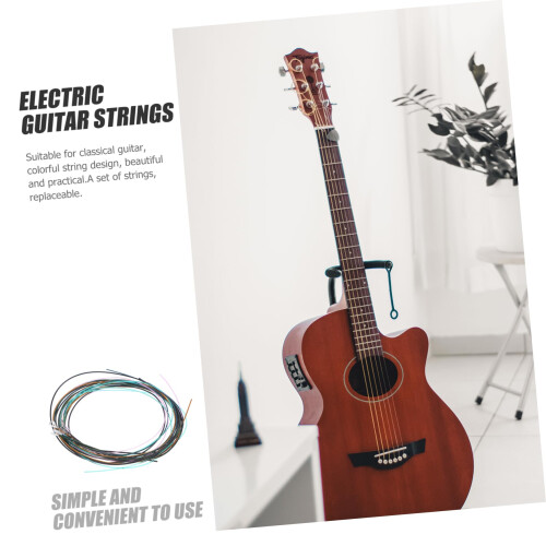 Electric Guitar Strings Set, 6pcs Replacement for 6String Electric Guitars 2