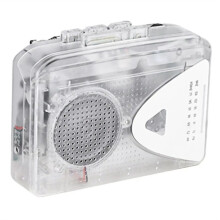 Tape Player Transparent Cassette Player Tape Player FM/AM Radio External Speaker Stereo Player Tape Walkman