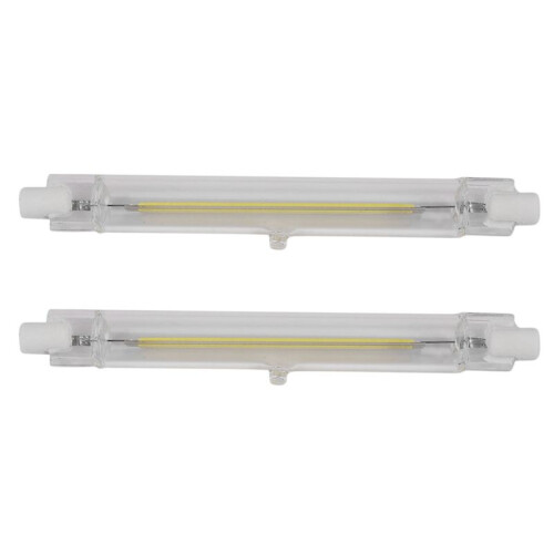 2X Dimmable R7S LED Cob 10W 118mm LED Light Bulbs Replace Halogen Lamp-Cool White Light 220V