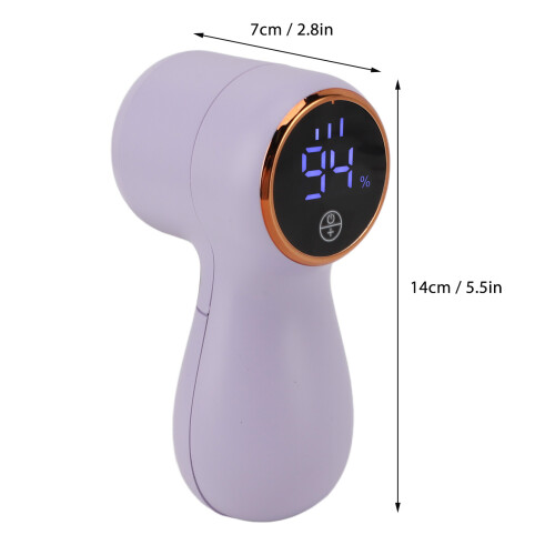 Lint Remover 1200mAh 14x7cm Purple USB Defuzzer 1