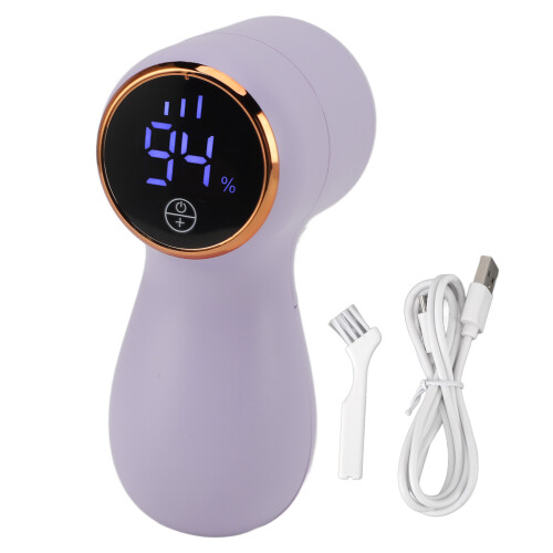 Lint Remover 1200mAh 14x7cm Purple USB Defuzzer 2