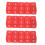 30PCS Dice Cubes 15.5mm Red 6-Sided Right-Angle 3