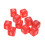 30PCS Dice Cubes 15.5mm Red 6-Sided Right-Angle 12