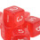 30PCS Dice Cubes 15.5mm Red 6-Sided Right-Angle 9