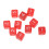 30PCS Dice Cubes 15.5mm Red 6-Sided Right-Angle 16