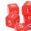 30PCS Dice Cubes 15.5mm Red 6-Sided Right-Angle 7