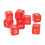 30PCS Dice Cubes 15.5mm Red 6-Sided Right-Angle 14