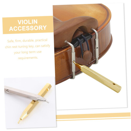Violin Chin Rest Key Screwdriver, FinishSafe Smooth Adjustment Tool for Setup and 2