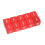 30PCS Dice Cubes 15.5mm Red 6-Sided Right-Angle 6