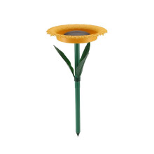Sonnenblumen-Vogelfutterspender zum Aufstellen, Vogelbad für Draußen, Futternapf, Gartendeko, Gartenpfahl, Geschenke für Wildvogelbeobachter