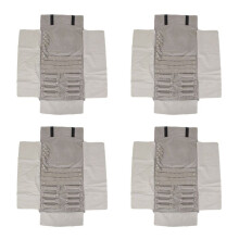 4X Sac A Anneau de Luxe en Velours Bijoux Pochette D'Affichage pour L'Anneau, Boucles D'Oreilles, Bracelet Poche de Rangement Gris