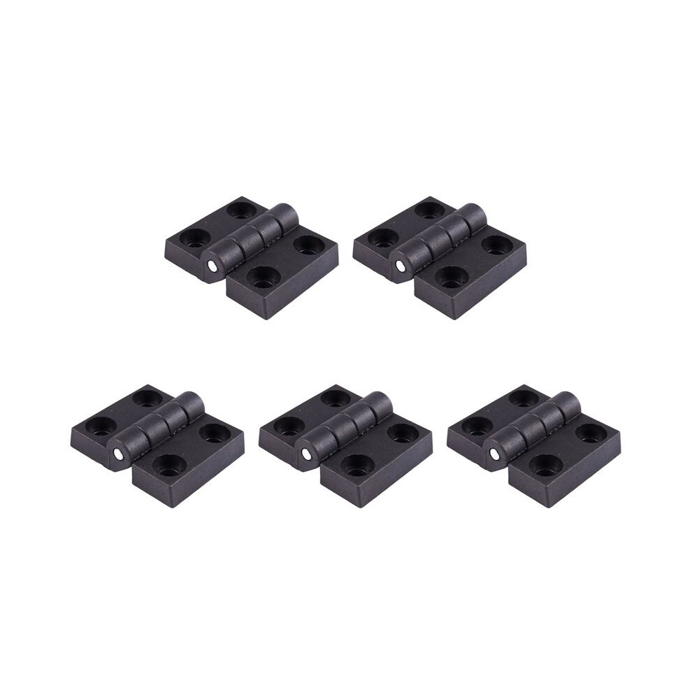 5Pcs 63Mm X 50Mm Cabinet Plastic Hinge Door Hinges Hinge Black 4711290893413