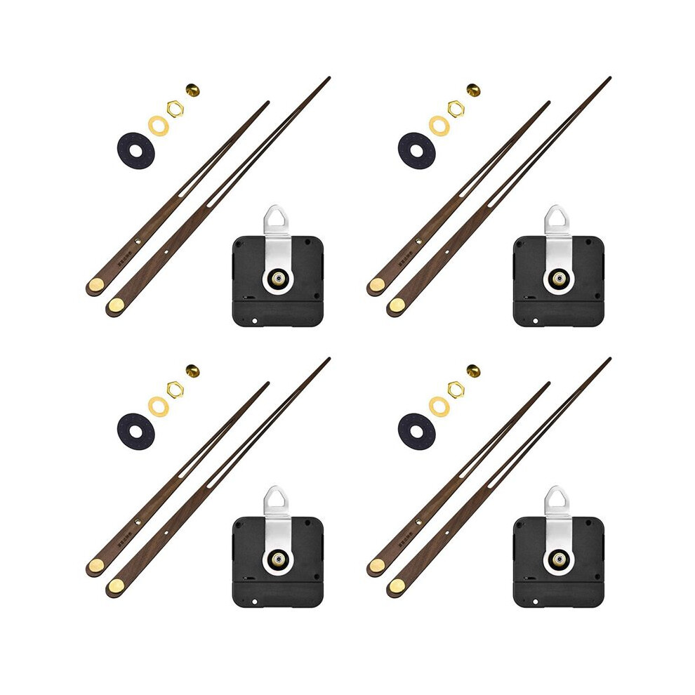 4X High Torque Clock Movement Mechanism Large Wall Quartz Clock Long Hands Walnut Wood Diy Repair Parts Replacement 31Mm 6031240075866