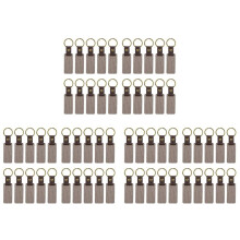 60X Houten Sleutelhangers Houten Sleutelhangers Gepersonaliseerde Sleutelhangertags Kleine Sleutelhanger in Bulk voor Lasergravure
