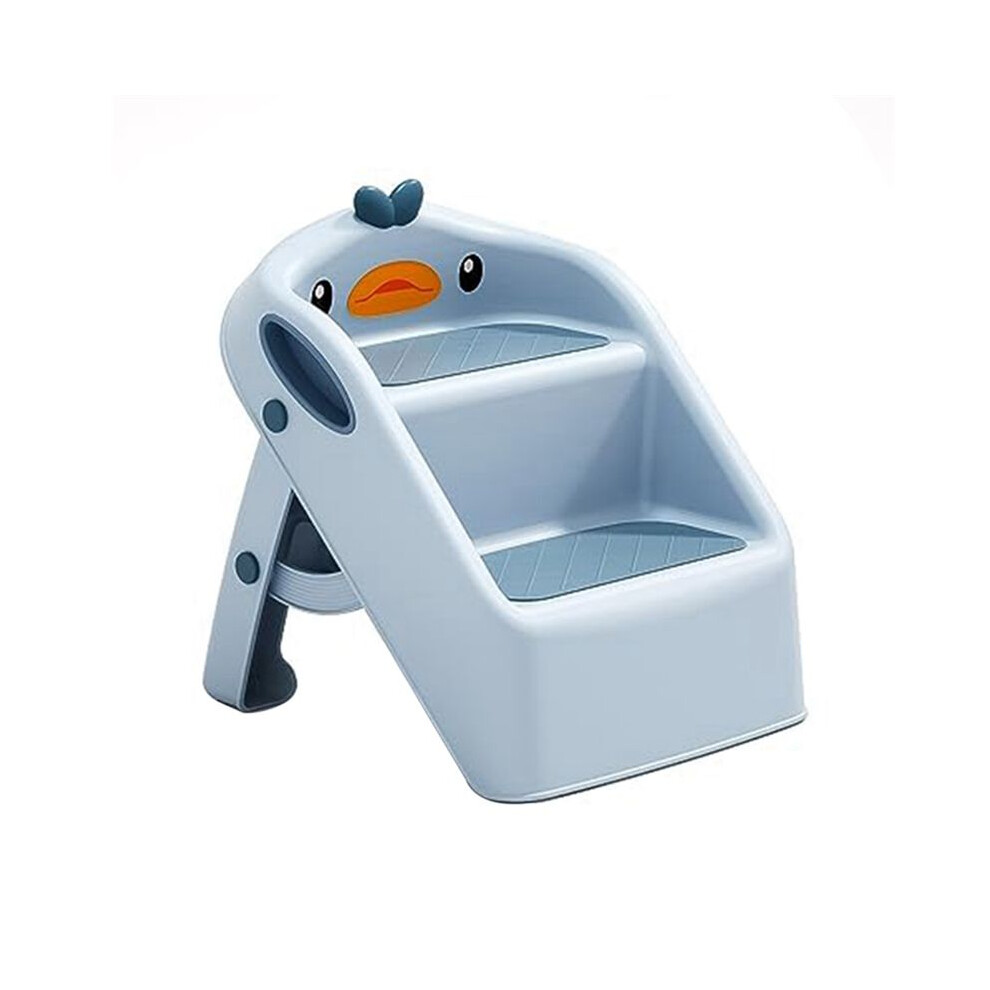Tlily Foldable Toddler Kids Step Stool Kitchen Bathroom Sink, Toilet Potty Training Child Kitchen Helper Plastic Ladder
