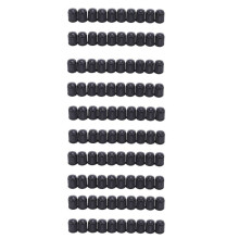 100 Pz Plastica Bicicletta Valvola Polvere Caps Auto Van Motocicletta Pneumatico Tubi - Nero