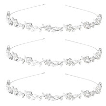 3X Nupcial Dama de Flores-Hoja Patron Diadema Tiara de La Boda