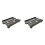 2X Adjustable Mobile CPU Stand, Ventilated Computer Tower Stand PC Tower Stand with 4 Caster Wheels, Under Desk Holder 1