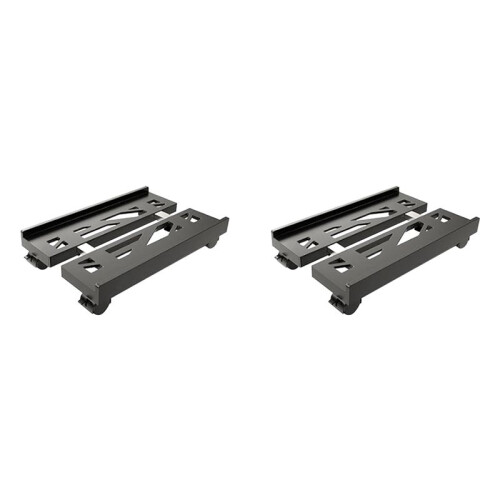 2X Adjustable Mobile CPU Stand, Ventilated Computer Tower Stand PC Tower Stand with 4 Caster Wheels, Under Desk Holder