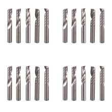 20Pcs 6mm 1/4 Inch Carbide Cnc Router Bits One Single Flute End Mill Tools 22mm