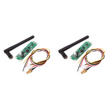 2X Contrôleur Sans Fil DMX 2,4 G Émetteur-Récepteur DMX512 Module PCB 2 en 1 avec Antenne pour Éclairage de Scène DIY Intégré