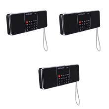 3X Multi Funktions Digital Fm Radio Medien Lautsprecher Mp3 Musik Spieler Unterstützungs Tf Karten Usb Antrieb mit Geführter Bildschirm Anzeige und