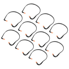 10 pezzi tappi auricolari in silicone con fascia per protezione da sparo