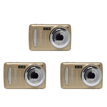3X Digital Camera,Portable Cameras 16 Million HD Pixel Compact Home Digital Camera for Kids Teens Seniors Golden