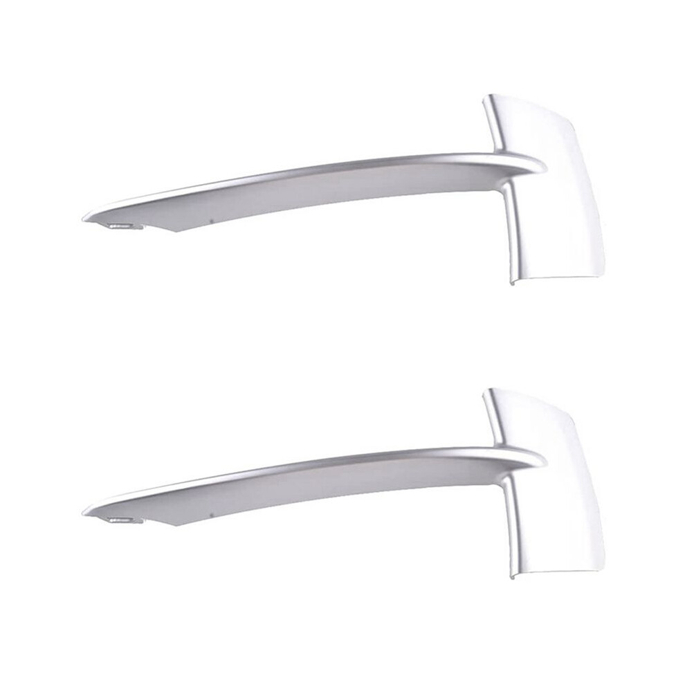 2X Chrome Front Left Bumper Grille Trim Molding 51117303113 For - X5 F15 35I 35Ix 35Dx 40Ex 2014 2015 2016 2017 4712319522666