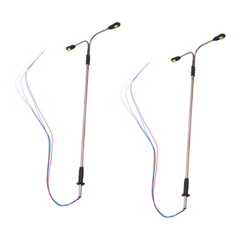 20X 2LED 1:100 Scale Street Light Scenery  Lamppost for Sand Table Model Lamp Post Type E
