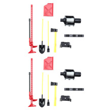2Set Luggage Rack Winch Shovel Fuel Tank Ax Decoration for Rc Model Cars Spare Parts Simulation Climbing Car Scx10 D90