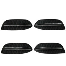 4x Front Stoßstange Gitter Nebel Scheinwerfer Abdeckung & Chrom Leisten für - C Klasse W205 C180 C200 C250 2058851223 2058851123