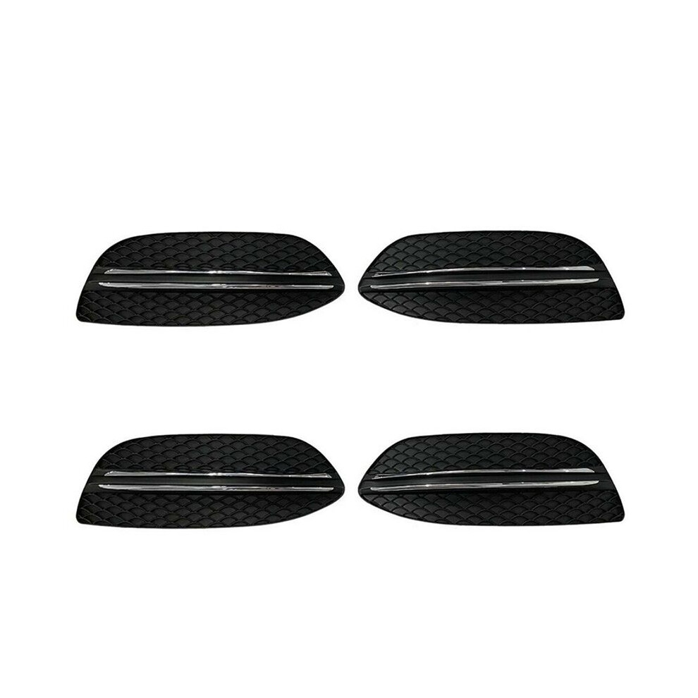 4X Front Bumper Grille Fog Cover & Chrome Trims For - C Class W205 C180 C200 C250 2058851223 Light 4714194566063