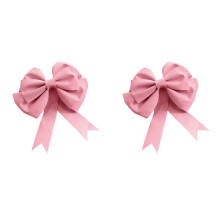 2X Decoration  Bow Shop Display Wedding Arch Decor Birthday Party Prop Festivity Occasion DIY Red Accessories L C