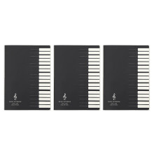 3X Five Lines Music Notes Notebook Music Tab Staff Stave Notebook
