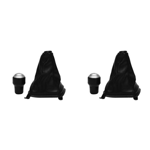 2X 5 Speed Gear Shift Knob Leather Boot for  Tucson 2004 2005 2006 2007 2008 2009