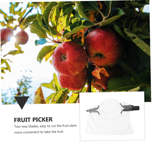 1pc Telescoping Fruit Picker Pole with Basket for Apples, Pears, Peaches 2