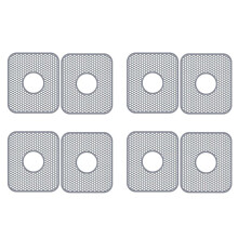 Silicone Sink Mat, 8 Pack Sink Protectors for Kitchen Sink with Center Drain, Folding Non-Slip Heat Resistant Sink Mat