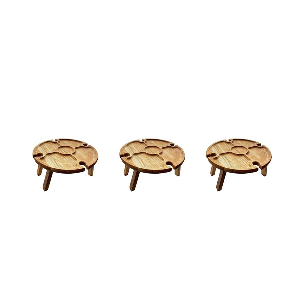3X Folding Portable Picnic Table, Outdoor Fold Camping Camp Table Small Wood Wine Picnic Table,Small 4714256881240