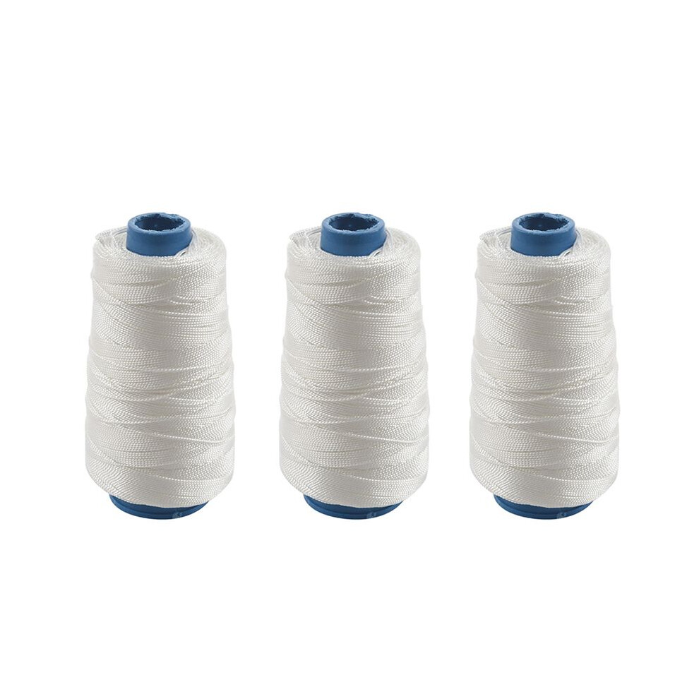 3Psc 400M 80Lbs Nylon Twisted Bowstring Thread Fishing String Sewing Cord Kite White 6032868077317