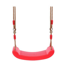 BalançOire en Plastique avec Planche de SièGe, BalançOire Facile à Installer avec Corde, Charge Maximale 86 Kg, pour GarçOns et Filles, Jardin