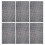 6 Pcs Hook Mesh Sheet Create Black Wire Cup Coasters 2