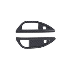 Para Alphard/Vellfire 40 Series 2023+ Terceiro Copo de Drenagem Quadro AcessóRios de Acabamento Interno PadrãO de Fibra de Carbono
