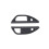 For  Alphard/Vellfire 40 Series 2023+ Third Drain Cup Frame Interior Trim Accessories Carbon Fiber Pattern 1